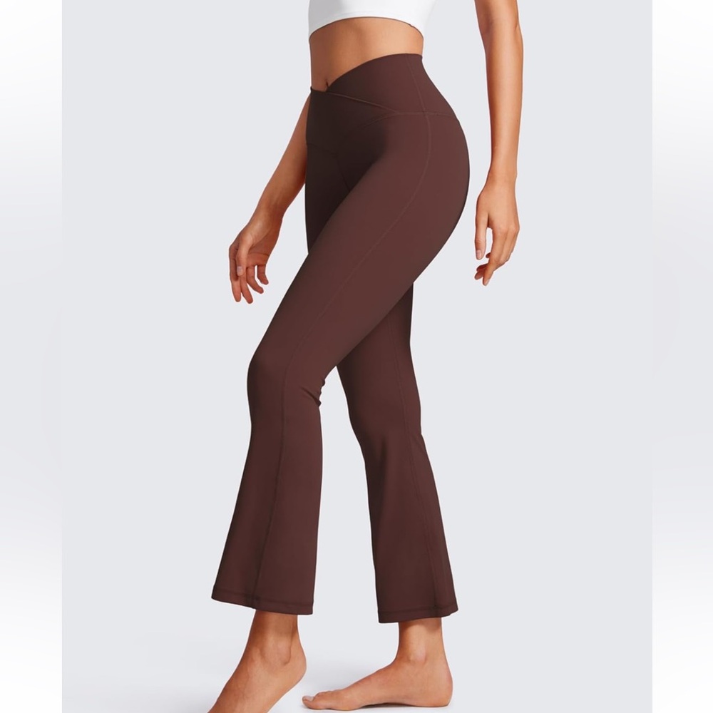 Taupe Flared Leggings/Yoga Pants